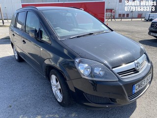 Location: South Wales - 2013 VAUXHALL ZAFIRA EXCLUSIV MPV REG: CN63UKX, Keys: No, MOT Expiry date: 22/09/2025, 1598 Petrol, 5 Speed Manual Petrol, Former Keepers: 3