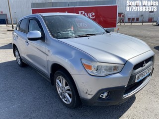 Location: South Wales - 2012 MITSUBISHI ASX 4 DI-D 4X4 5 Door Hatchback REG: WP62CBV, Keys: No, MOT Expiry date: 23/01/2024, 1798 Diesel, 6 Speed Manual Diesel, Former Keepers: 4