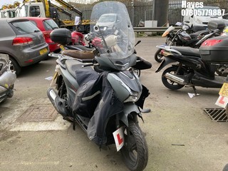 NOTE: ATF Registered Buyers ONLY - Location:  Hayes - 2022 HONDA SH 125 AD2-N Motorcycle REG: LC22OJR, Keys: No, MOT Expiry date: 18/11/2023, 125 Petrol, , Former Keepers: 4