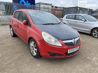 Location: Leeds - 2007 VAUXHALL CORSA DESIGN AUTO 5 Door Hatchback REG: SY07DYG, Keys: No, MOT Expiry date: 25-10-2024, 1364 Petrol, 5 Speed Auto Petrol, Former Keepers: 10