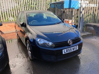 Location:  Hayes - 2009 VOLKSWAGEN  GOLF S 5 Door Hatchback REG: LR59WVZ, Keys: No, MOT Expiry date: 05/07/2024, 1390 Petrol, 5 Speed Manual Petrol, Former Keepers: 4
