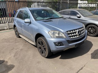 Location:  Hayes - 2009 MERCEDES ML 280 CDI SPORT AUTO Estate REG: EU09UAA, Keys: No, MOT Expiry date: 02/12/2024, 2987 Diesel, 7 Speed Auto Diesel, Former Keepers: 5