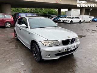 Location:  Hayes - 2007 BMW 118 I SE 5 Door Hatchback REG: NA07FFG, Keys: No, MOT Expiry date: 08/02/2025, 1995 Petrol, 6 Speed Manual Petrol, Former Keepers: 5