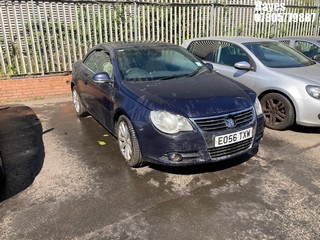 Location:  Hayes - 2006 VOLKSWAGEN EOS FSI Convertible REG: EO56TXW, Keys: No, MOT Expiry date: 04/07/2025, 1984 Petrol, 6 Speed Manual Petrol, Former Keepers: 4