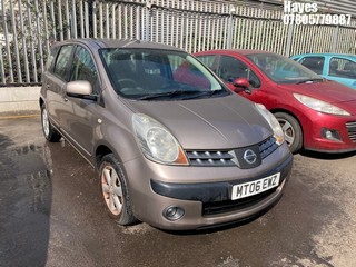 Location:  Hayes - 2006 NISSAN   NOTE SE MPV REG: MT06EWZ, Keys: No, MOT Expiry date: 30/08/2024, 1386 Petrol, 5 Speed Manual Petrol, Former Keepers: 6