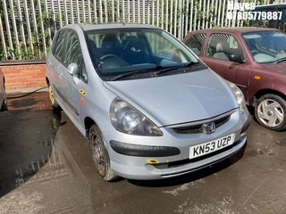 Location:  Hayes - 2003 HONDA JAZZ SE 5 Door Hatchback REG: KN53UZP, Keys: No, MOT Expiry date: 24/05/2025, 1339 Petrol, 5 Speed Manual Petrol, Former Keepers: 7