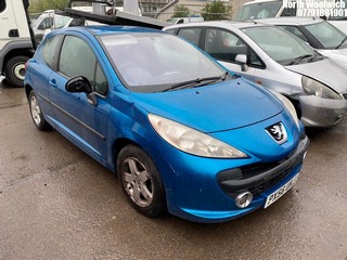 Location: North Woolwich - 2006 PEUGEOT 207 SPORT 87 3 Door Hatchback REG: PX56UKJ, Keys: No, MOT Expiry date: 22/10/2024, 1360 Petrol, 5 Speed Manual Petrol, Former Keepers: 6