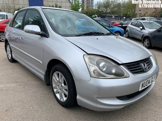 Location: North Woolwich - 2004 HONDA CIVIC VTEC EXECUTIVE 5 Door Hatchback REG: NU04GLY, Keys: No, MOT Expiry date: 24/03/2025, 1590 Petrol, 5 Speed Manual Petrol, Former Keepers: 5