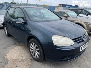 Location: BELVEDERE - 2007 VOLKSWAGEN GOLF MATCH FSI 115 	 5 DOOR HATCHBACK REG: KV07LXR, 1598cc PETROL, 6 SPEED MANUAL PETROL, Former Keepers: 6, Keys: No, MOT: Expiry date12/04/2025