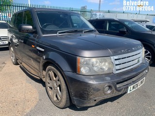 Location: BELVEDERE - 2006 LAND ROVER RANGEROVER SPT TDV6 HSE A 	 ESTATE REG: LN06UWB, 2720cc DIESEL, 6 SPEED AUTO DIESEL, Former Keepers: 6, Keys: No, MOT: Expiry date12.09.2024