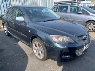 Location: Belvedere - 2009 MAZDA 3 SPORT 105 5 Door Hatchback REG: SB58TZT, Keys: No, MOT Expiry date: 23.08.2024, 1598 Petrol, 5 Speed Manual Petrol, Former Keepers: 5