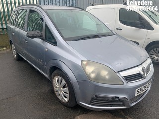 Location: Belvedere - 2006 VAUXHALL ZAFIRA EXPRESSION MPV REG: SB06DXD, Keys: No, MOT Expiry date: 24.11.0244, 1598 Petrol, 5 Speed Manual Petrol, Former Keepers: 5