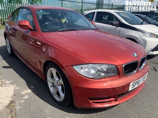 Location: Belvedere - 2010 BMW 118D SPORT Coupe REG: SP10TUH, Keys: No, MOT Expiry date: 26/11/2024, 1995 Diesel, 6 Speed Manual Diesel, Former Keepers: 3