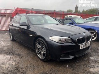 Location: Edinburgh - 2013 BMW 520D M SPORT AUTO Estate REG: LK13OTU, Keys: No, MOT Expiry date: 08/06/2024, 1995 Diesel, 8 Speed Auto Diesel, Former Keepers: 4