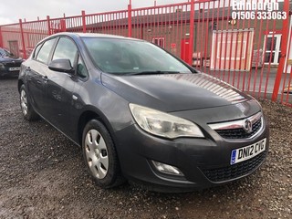 Location: Edinburgh - 2012 VAUXHALL ASTRA EXCLUSIV 98 5 Door Hatchback REG: DN12CVG, Keys: No, MOT Expiry date: 30/06/2023, 1398 Petrol, 5 Speed Manual Petrol, Former Keepers: 4