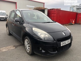 Location: Edinburgh - 2010 RENAULT GRD SCENIC EXPRESSION DCI MPV REG: EK60XXO, Keys: Yes, MOT Expiry date: 01/12/2025, 1461 Diesel, 6 Speed Manual Diesel, Former Keepers: 8