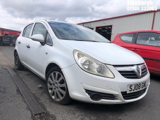 Location: Edinburgh - 2008 VAUXHALL CORSA SPECIAL 16V CDTI 5 Door Hatchback REG: SJ08GWL, Keys: No, MOT Expiry date: 08/04/2025, 1248 Diesel, 5 Speed Manual Diesel, Former Keepers: 6