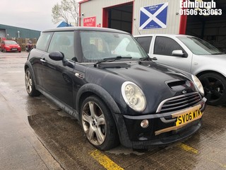 Location: Edinburgh - 2006 MINI MINI COOPER S 3 Door Hatchback REG: SV06WTM, Keys: No, MOT Expiry date: 23/02/2024, 1598 Petrol, 6 Speed Manual Petrol, Former Keepers: 12