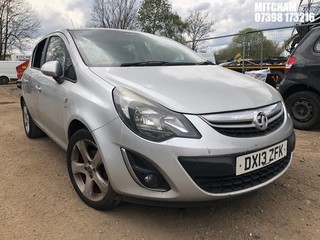 Location: Mitcham - 2013 VAUXHALL CORSA SXI AC 5 Door Hatchback REG: DX13ZFK, Keys: No, MOT Expiry date: 21/02/2025, 1229 Petrol, 5 Speed Manual Petrol, Former Keepers: 7
