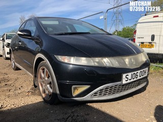 Location: Mitcham - 2006 HONDA CIVIC EX I-VTEC 5 Door Hatchback REG: SJ06OOH, Keys: No, MOT Expiry date: 25/07/2024, 1799 Petrol, 6 Speed Manual Petrol, Former Keepers: 5