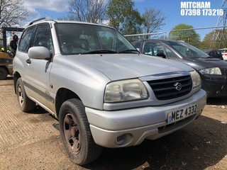 Location: Mitcham - 2005 SUZUKI GRAND VITARA 16V SPORT Estate REG: MEZ4332, Keys: Yes, MOT Expiry date: 08/02/2025, 1590 Petrol, 5 Speed Manual Petrol, Former Keepers: 7