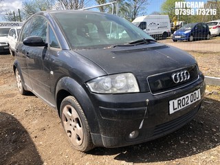 Location: Mitcham - 2002 AUDI A2 SE 5 Door Hatchback REG: LR02OOJ, Keys: No, MOT Expiry date: 27/03/2025, 1400 Petrol, 5 Speed Manual Petrol, Former Keepers: 14