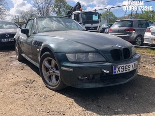 Location: Mitcham - 2000 BMW Z3 Convertible REG: X969YAH, Keys: No, MOT Expiry date: 24/11/2024, 1991 Petrol, 5 Speed Manual Petrol, Former Keepers: 7