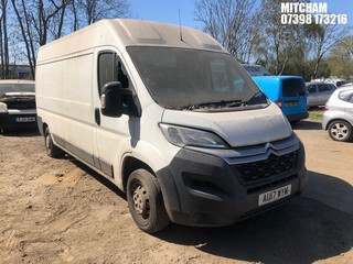 Location: Mitcham - 2017 CITROEN RELAY 35 L3H2 EPRISE BLUE Panel Van REG: AU17WYM, Keys: No, MOT Expiry date: 28/12/2024, 1997 Diesel, 6 Speed Manual Diesel, Former Keepers: 2