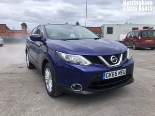 Location: Nottingham - 2016 NISSAN QASHQAI ACENTA SMART VIS 5 DOOR HATCHBACK REG: GK66MEU, 1197cc PETROL, 6 SPEED MANUAL PETROL, Former Keepers: 3, Keys: Yes, MOT Expiry date: 05/10/2025