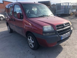 Location: Nottingham - 2003 FIAT DOBLO JTD ELX MPV REG: YU03VOV, Keys: No, MOT Expiry date: 24/08/2025, 1910 Diesel, 5 Speed Manual Diesel, Former Keepers: 4