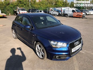Location: Brentwood - 2013 AUDI A1 S LINE TDI 5 DOOR HATCHBACK REG: FX63KXC., 1598cc DIESEL, 5 SPEED MANUAL DIESEL, Former Keepers: 4, Keys: Yes, MOT Expiry date: 03/10/2025