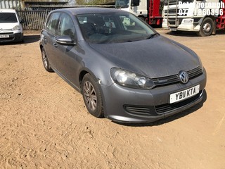 NOTE: ATF Registered Buyers ONLY - Location: Peterborough - 2011 VOLKSWAGEN GOLF S BLUEMOTION TDI 5 Door Hatchback REG: YB11KTA, Keys: No, 1598 Diesel, 5 Speed Manual Diesel, Former Keepers: 5