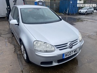 Location: Hull - 2007 VOLKSWAGEN GOLF MATCH TDI 105 5 Door Hatchback REG: AG07MKL, Keys: No, MOT Expiry date: 23/03/2024, 1896 Diesel, 5 Speed Manual Diesel, Former Keepers: 2