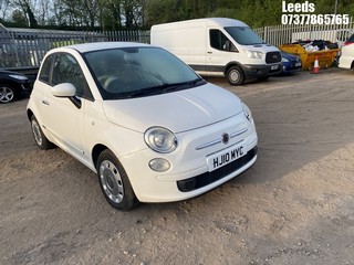 Location: Leeds - 2010 FIAT  500 POP S-A 3 DOOR HATCHBACK REG: HJ10MYC, 1368cc PETROL, 5 SPEED SEMI AUTO PETROL, Former Keepers: 2, Keys: No, MOT Expiry date: 12-10-2025