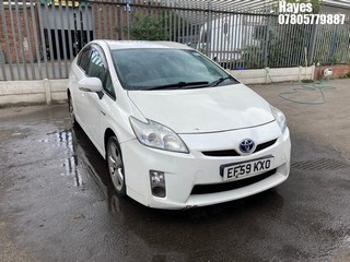 Location: HAYES/HEATHROW - 2010 TOYOTA PRIUS T4 VVT-I CVT  5 DOOR HATCHBACK REG: EF59KXO, 1797cc HYBRID ELECTRIC, VARIABLE 1 SPEED AUTO PETROL/E, Former Keepers: 10, Keys:No, MOT:Expiry date05/09/2025