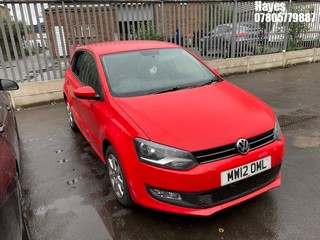 Location:  Hayes - 2012 VOLKSWAGEN POLO MATCH 60 5 Door Hatchback REG: MW12OML, Keys: No, MOT Expiry date: 07/12/2024, 1198 Petrol, 5 Speed Manual Petrol, Former Keepers: 2