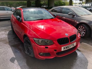 Location:  Hayes - 2010 BMW 320I SE AUTO Coupe REG: KM10FYL, Keys: No, MOT Expiry date: 17/04/2025, 1995 Petrol, 6 Speed Auto Petrol, Former Keepers: 8
