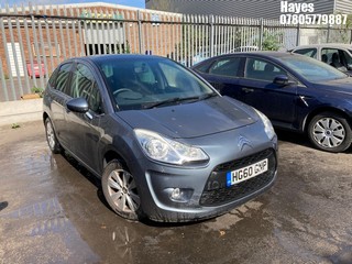 Location:  Hayes - 2010 CITROEN C3 VTR+ 5 Door Hatchback REG: HG60GNP, Keys: No, MOT Expiry date: 11/08/2025, 1360 Petrol, 5 Speed Manual Petrol, Former Keepers: 7