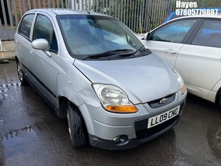 Location:  Hayes - 2009 CHEVROLET MATIZ SE PLUS 5 Door Hatchback REG: LL09CNC, Keys: No, MOT Expiry date: 24/02/2025, 995 Petrol, 5 Speed Manual Petrol, Former Keepers: 7