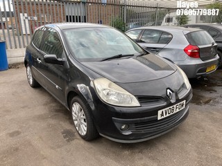 Location:  Hayes - 2008 RENAULT CLIO DYNAMIQUE TURBO 100 3 Door Hatchback REG: AV08FOM, Keys: No, MOT Expiry date: 20/02/2025, 1149 Petrol, 5 Speed Manual Petrol, Former Keepers: 5