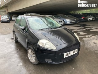 Location:  Hayes - 2006 FIAT GRANDE PUNTO DYNAMIC M-J 5 Door Hatchback REG: AK56WEO, Keys: No, MOT Expiry date: 03/11/2025, 1242 Petrol, 5 Speed Manual Petrol, Former Keepers: 9