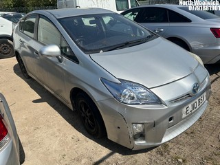 Location: North Woolwich - 2010 TOYOTA PRIUS T3 VVT-I CVT 5 Door Hatchback REG: EJ10BSV, Keys: No, MOT Expiry date: 30/08/2025, 1797 Hybrid Electric, Variable 1 Speed Auto Petrol/E, Former Keepers: 12