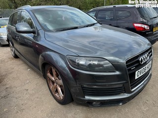 Location: North Woolwich - 2008 AUDI Q7 S LINE TDI QUATTRO A Estate REG: OV08HUH, Keys: Yes, MOT Expiry date: 03/12/2024, 2967 Diesel, 6 Speed Auto Diesel, Former Keepers: 7
