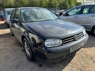 Location: North Woolwich - 2003 VOLKSWAGEN GOLF MATCH 5 Door Hatchback REG: FL53NVT, Keys: No, MOT Expiry date: 23/07/2025, 1390 Petrol, 5 Speed Manual Petrol, Former Keepers: 5