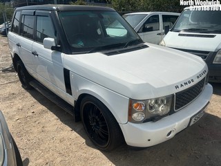 Location: North Woolwich - 2003 LAND ROVER RANGE ROVER HSE V8 AUTO Estate REG: S50PMJ, Keys: No, MOT Expiry date: 18/09/2025, 4398 Petrol, 5 Speed Auto Petrol, Former Keepers: 13