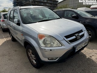Location: North Woolwich - 2002 HONDA CR-V I-VTEC SE SPORT AUTO Estate REG: DS02KRU, Keys: No, MOT Expiry date: 06/11/2024, 1998 Petrol, 4 Speed Auto Petrol, Former Keepers: 4