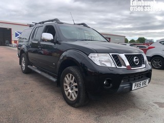 Location: Edinburgh - 2015  NISSAN  NAVARA OUTLAW DCI AUTO Pick-up REG: PX15VRE, 2991cc Diesel , 7 Speed Auto Diesel, Former Keepers: 3, Keys: Yes, MOT Expiry date: 08/10/2025