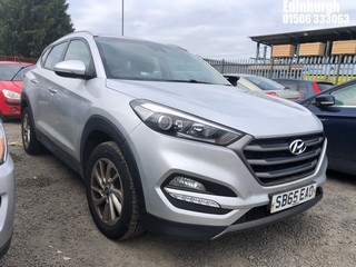 Location: Edinburgh - 2015 HYUNDAI TUCSON SE BLUE DRIVE 2WD Estate REG: SB65EAO, Keys: No, MOT Expiry date: 15/11/2024, 1685 Diesel, 6 Speed Manual Diesel, Former Keepers: 3