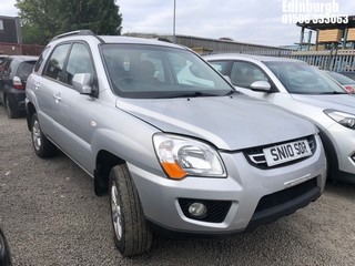 Location: Edinburgh - 2010 KIA SPORTAGE XE 2WD Estate REG: SN10SOR, Keys: No, MOT Expiry date: 09/08/2024, 1975 Petrol, 5 Speed Manual Petrol, Former Keepers: 2