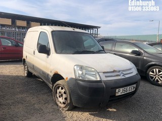 Location: Edinburgh - 2006 CITROEN BERLINGO 600D LX Car Derived Van REG: PJ56EEW, Keys: No, MOT Expiry date: 03/01/2025, 1868 Diesel, 5 Speed Manual Diesel, Former Keepers: 7